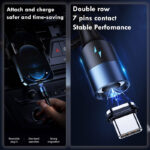 კაბელი USAMS U66 Magnetic (Type-C & Lightning პორტები) - Image 4