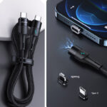 კაბელი USAMS U66 Magnetic (Type-C & Lightning პორტები) - Image 7