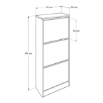 ფეხსაცმლის კარადა Adore SHC-330-BB-1 - Image 3