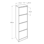 ფეხსაცმლის კარადა Adore SHC-340-KK-1 - Image 2