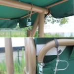 მეტალის საქანელა HC-998D მწვანე Goks.ge