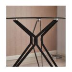 goks.ge მაგიდა შუშის ზედაპირით,მრგვალი XS-1287 110 75