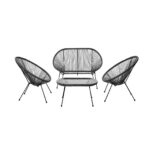 რატანის სამეული KJF3643 ნაცრისფერი Goks.ge