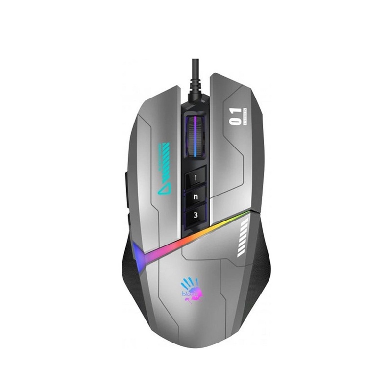 A4tech Bloody W60 Max RGB Gaming Mouse Gun Grey Goks.ge