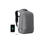 Kingsons Anti Theft Commuter Backpack With USB Charger 17.1 Grey - KS3149W-D