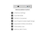 Vertex VX-1SSD-01NW Single Motor Sit-Stand Desk with Drawer & Memory Control